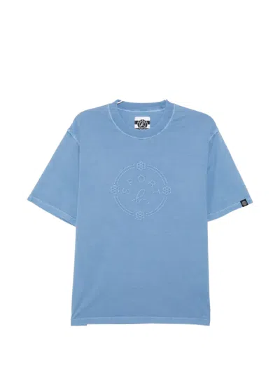 Sport B. By Agnès B. Logo-print Cotton T-shirt In Blue