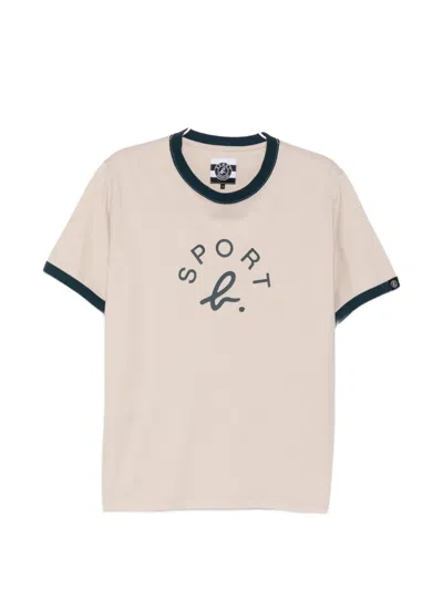 Sport B. By Agnès B. Logo-print Ringer T-shirt In Neutral