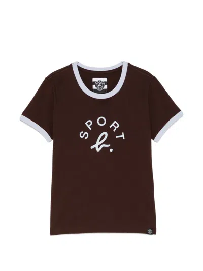 Sport B. By Agnès B. Logo-print T-shirt In Brown