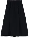 Sport B. By Agnès B. Midi Seersucker Skirt In Blue
