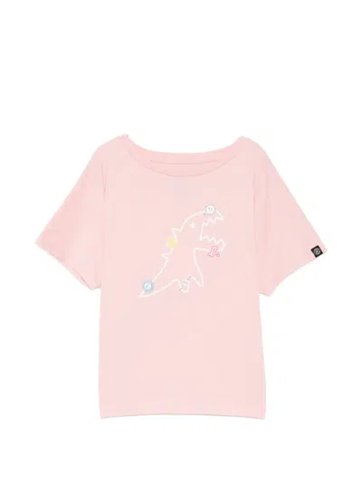 Sport B. By Agnès B. Outline Dino T-shirt In Pink