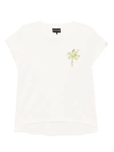 Sport B. By Agnès B. Palm Tree T-shirt In Neutrals