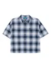 Sport B. By Agnès B. Plaid Cotton Shirt In Blue