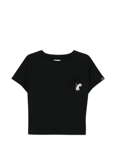 Sport B. By Agnès B. Porto Dinosaur-embroidered Short-sleeves T-shirt In Black