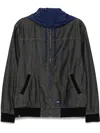 Sport B. By Agnès B. Reversible Hooded Jacket In Black