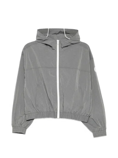 Sport B. By Agnès B. Ribstop Winbreaker Jacket In Gray
