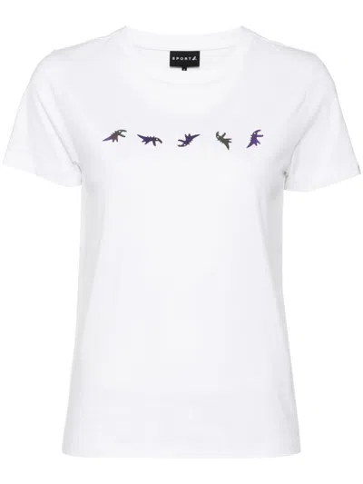 Sport B. By Agnès B. Rolling Dino T-shirt In White