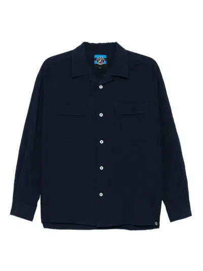 Sport B. By Agnès B. Seersucker Shirt In Black