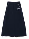 Sport B. By Agnès B. Side Pleated Skirt In Blue
