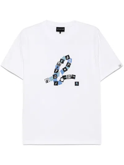 Sport B. By Agnès B. Squares-logo T-shirt In White