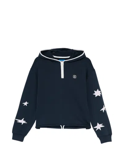 Sport B. By Agnès B. Star Hoodie In Blue