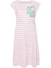 Sport B. By Agnès B. Stripe Pattern Print Dress In White