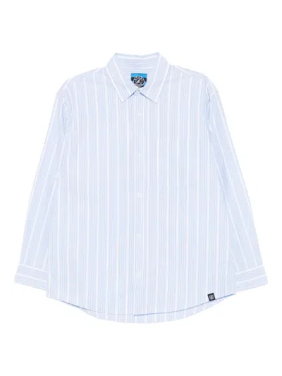 Sport B. By Agnès B. Stripe-printed Shirt In Blue
