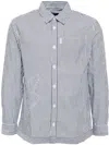 Sport B. By Agnès B. Striped Cotton Shirt In Schwarz