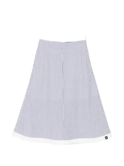 Sport B. By Agnès B. Striped Midi Skirt In Blue
