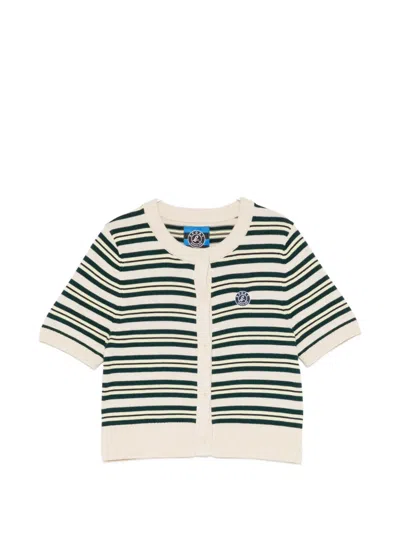 Sport B. By Agnès B. Striped Short-sleeve Top In Multi