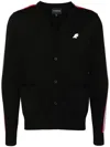 Sport B. By Agnès B. Tape-detail Cardigan In Black