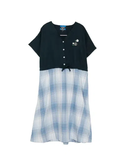 Sport B. By Agnès B. Tencel Mix Check Dress In Multi