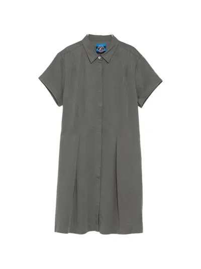Sport B. By Agnès B. Tencel Shirt Dress In Gray