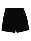 Sport B. By Agnès B. Tuck Belted Shorts In Black