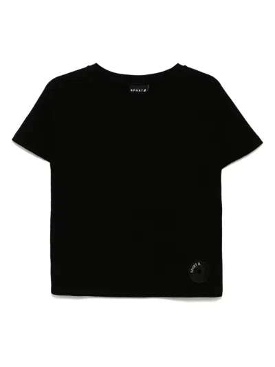 Sport B. By Agnès B. Waffle T-shirt In Black