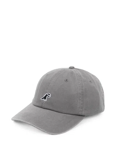 Sport B. By Agnès B. Washed Twill Dino Cap In Gray