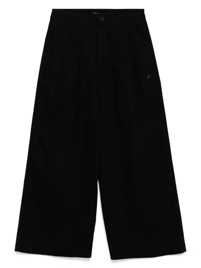 Sport B. By Agnès B. Wide-leg Trousers In Black