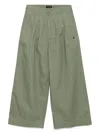 Sport B. By Agnès B. Wide-leg Trousers In Green
