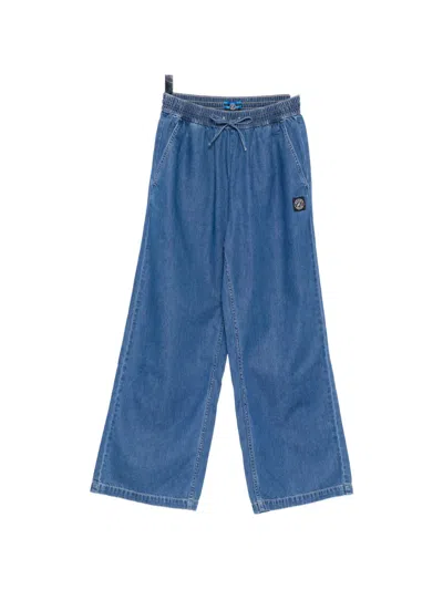 Sport B. By Agnès B. Wide-leg Track Pants In Blue