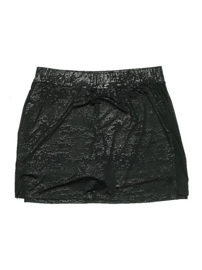 Pre-owned Sport Haley Faux Leather Skirt In Black
