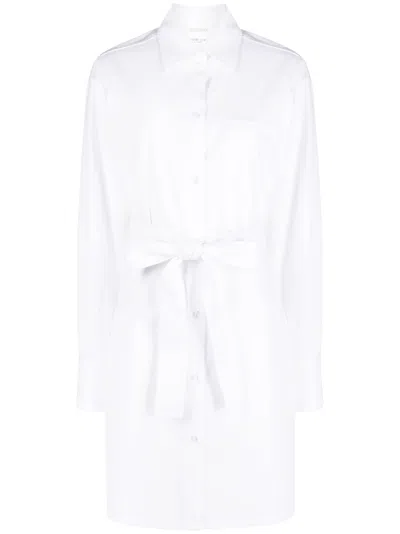 Sport Max Cotton Shirtdress In White