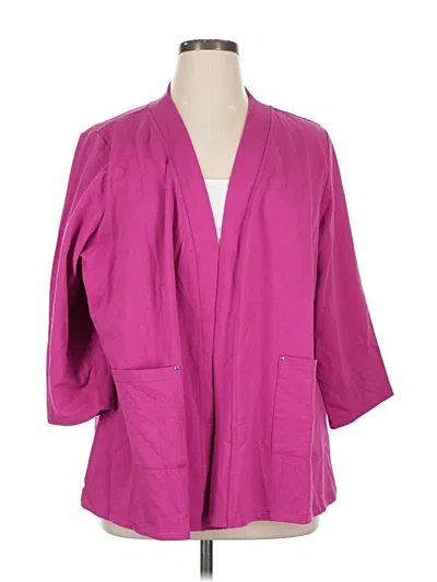 Pre-owned Sport Savvy Cardigan Sweater In Pink