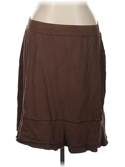 Pre-owned Sport Savvy Casual Skirt In Brown