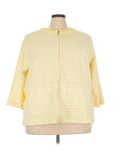 Pre-owned Sport Savvy Fleece Jacket In Yellow