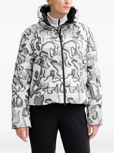Sportalm Abstract-print Puffer Jacket In White