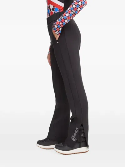 Sportalm Columbus Logo-print Slit-hem Ski Pants In Black
