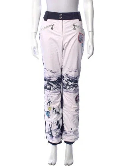 Pre-owned Sportalm Graphic Print Pants In White