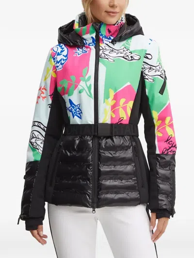 Sportalm Graphic-print Belted Ski Jacket In Multi