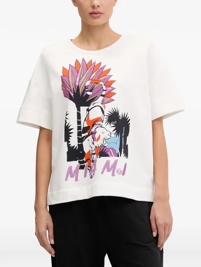 Sportalm Graphic-print Sequin-embellished Sweatshirt In White