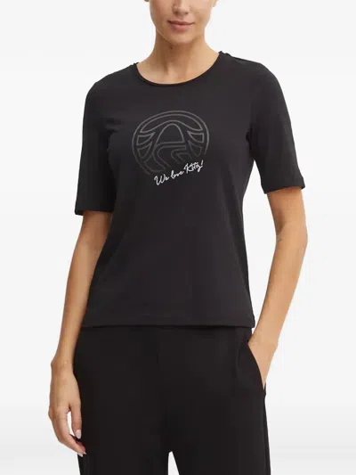 Sportalm Graphic-print T-shirt In Black