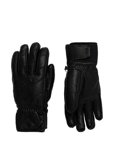 Sportalm Katlen Logo-embossed Quilted Gloves In Black