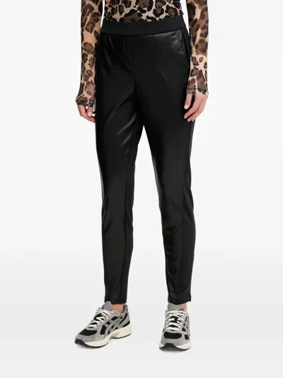 Sportalm Panelled Logo-patch Trousers In Black