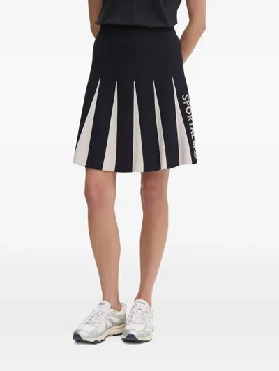 Sportalm Pleated Logo-print Skirt In Multi