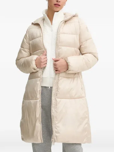 Sportalm Quilted Hooded Coat In White