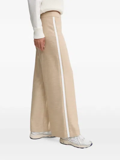 Sportalm Side-stripe Wide-leg Trousers In Neutral
