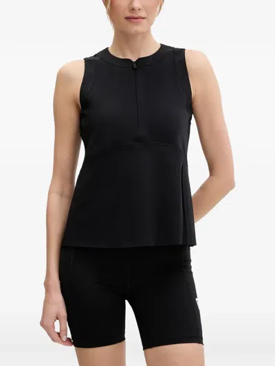 Sportalm Sleeveless Zip-up Top In Black
