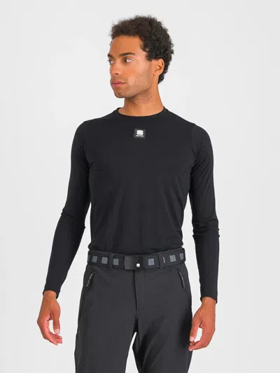 Sportful Merino Tee Long Sleeve In Black