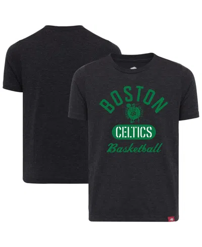 Sportiqe Kids' Big Boys And Girls Black Boston Celtics Comfy Tri-blend T-shirt
