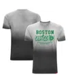 Sportiqe Men's And Women's Black Boston Celtics Bingham Sun-fade T-shirt In Black