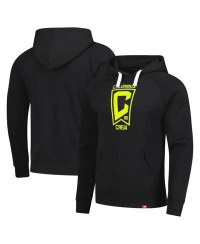 Sportiqe Men's And Women's Black Columbus Crew Olsen Logo Tri-blend Pullover Hoodie